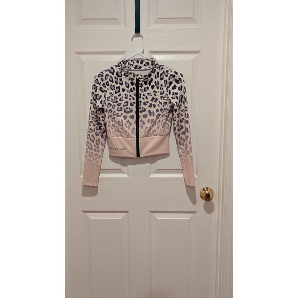 Noire Blanc Size XS Leopard Gradient Jacket - Picture 7 of 9